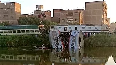هيئة السكك الحديدية تعلن تفاصيل حادث تصادم قطار المنيا
