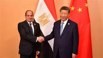 الرئيس السيسي ونظيره الصيني يؤكدان ضرورة التوصل لحل دائم وشامل للقضية الفلسطينية