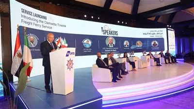 إطلاق خط الرورو المصري - الإيطالي بين مينائي «دمياط – تريستا»