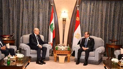 الرئيس السيسي يؤكد موقف مصر الداعم لسيادة لبنان وسلامة أراضيه