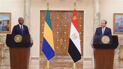 الرئيس السيسي ونظيره الجابوني يؤكدان الحرص على زيادة معدلات التبادل التجارى المشترك