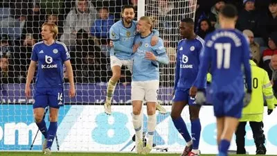 مانشستر سيتي يستعيد توازنه بالفوز على ليستر سيتي في الدوري الإنجليزي 