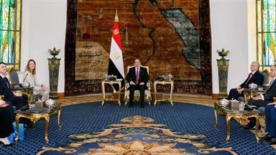 السيسى يبحث تعزيز التعاون مع الرئيسة الجديدة للبرلمان الأوروبى