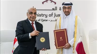 توقيع مذكرة تعاون بين وزارتي العدل المصرية والقطرية