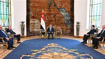 السيسي يبحث مع رئيس الكونجرس اليهودي العالمي جهود عودة الاستقرار بالشرق الأوسط 