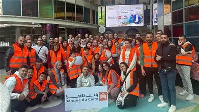 موظفو بنك القاهرة يشاركون الأطفال تزيين مستشفى 57357 لاستقبال شهر رمضان