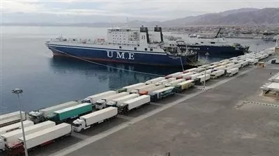 تداول 16 ألف طن و1087 شاحنة بضائع بموانئ البحر الأحمر 