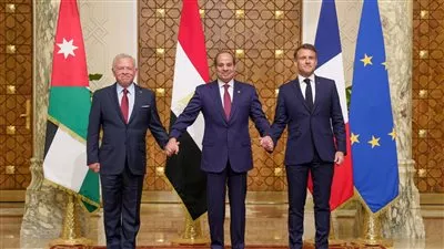 قادة مصر وفرنسا والأردن يعربون عن دعمهم لمؤتمر إعادة إعمار غزة