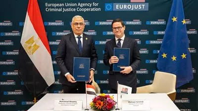 توقيع مذكرة ترتيبات العمل بين النيابة العامة المصرية ومنظمة «اليوروجست»