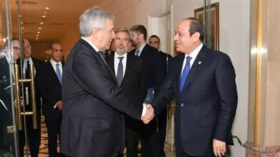الرئيس السيسي يبحث تعزيز التعاون الاقتصادي والتجاري بين مصر وإيطاليا