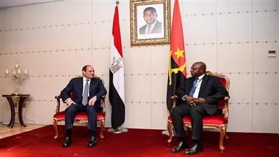 الرئيس السيسي ونظيره الأنجولي يؤكدان ضرورة تعميق التعاون الاقتصادي