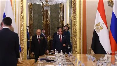 السيسي وبوتين يتفقان على تعزيز التعاون بمجالات السياحة والطاقة والأمن الغذائي