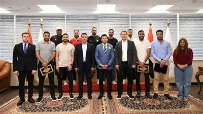 وزير الشباب يستقبل بعثة الرياضيين العائدين من ليبيا