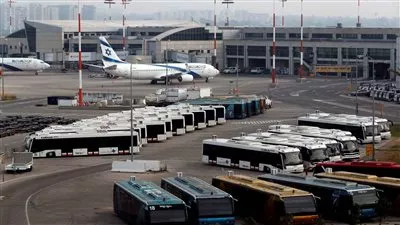إسرائيل تعلن إغلاق المجال الجوي وإخلاء مطار بن غوريون