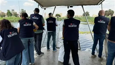بنك saib يشارك فى مبادرة لتنظيف مياه النيل من المخلفات بالجيزة