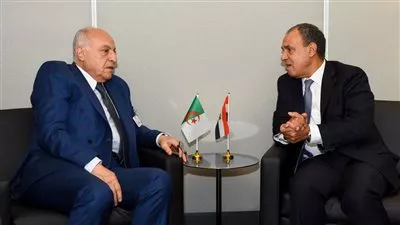 وزير الخارجية يبحث مع نظيره الجزائري سبل تعزيز التعاون الثنائي بين البلدين