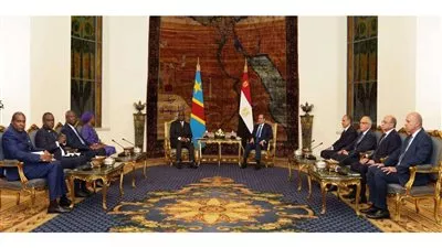  السيسي يبحث سبل تطوير التعاون الثنائى المشترك مع رئيس الكونغو