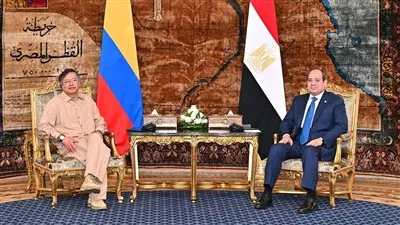 السيسي يبحث مع رئيس كولومبيا سبل مكافحة الجريمة المنظمة العابرة للحدود