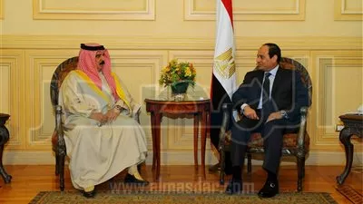السيسى يستعرض مع ملك البحرين تطورات عملية 