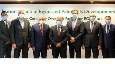البنك الأهلى يوقع عقد تمويل بقيمة مليار جنيه لشركة بالم هيلز للتعمير