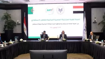 مصر والجزائر تعقدان اجتماع لتعزيز التعاون الاستثماري والتجارى المشترك