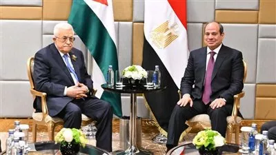 السيسي يبعث خطاب إلى محمود عباس بمناسبة يوم التضامن مع الشعب الفلسطيني