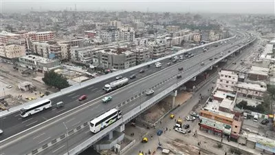 بدء التشغيل التجريبي لمشروع توسعة ورفع مناسيب كوبري العامرية