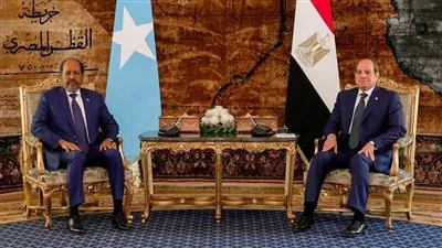 الرئيس السيسي يبحث مع نظيره الصومالي سبل تطوير العلاقات الثنائية بين البلدين