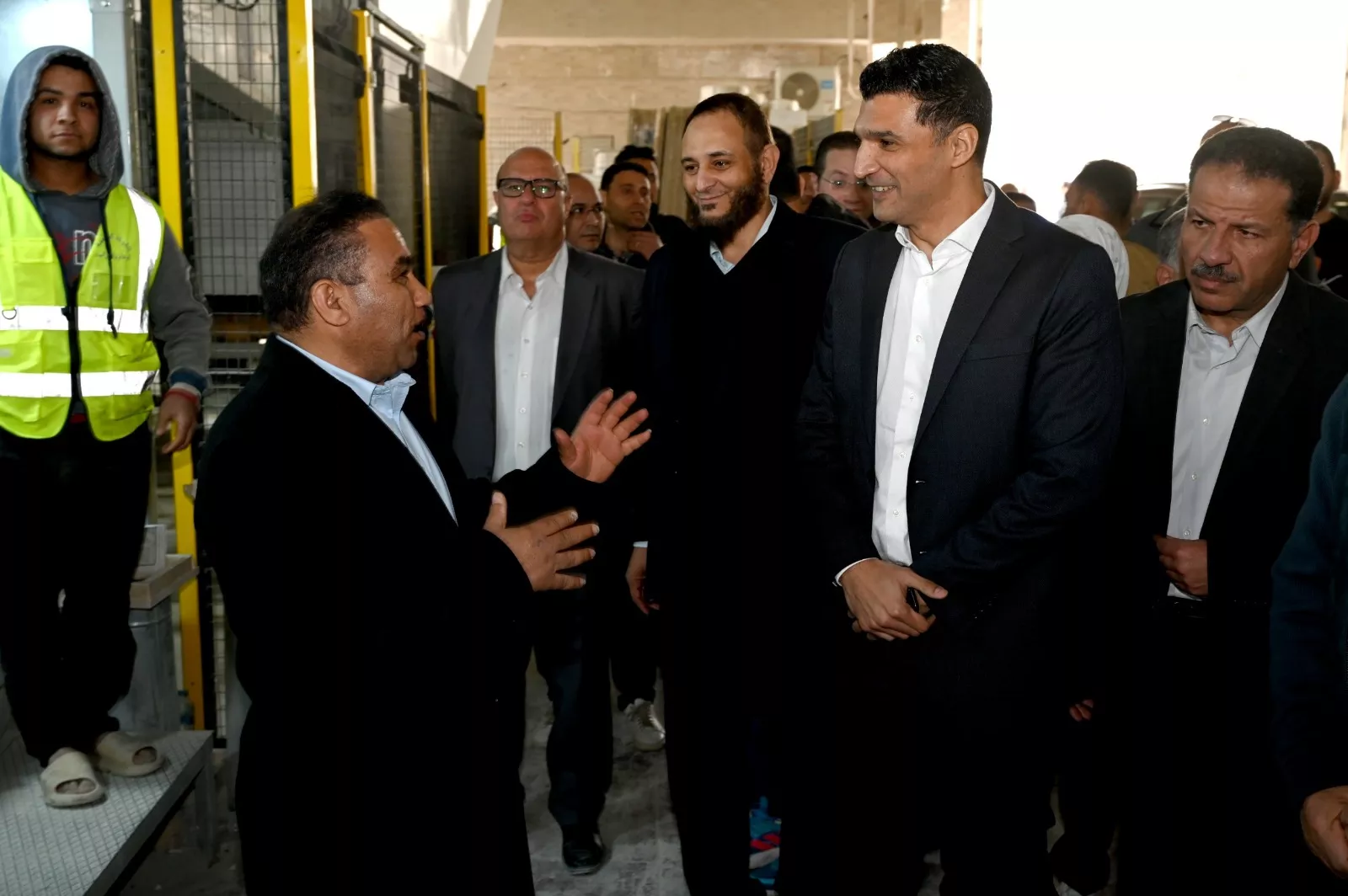 وزير الصناعة بتفقد مصنع الشركة المتحدة للرخام والجرانيت