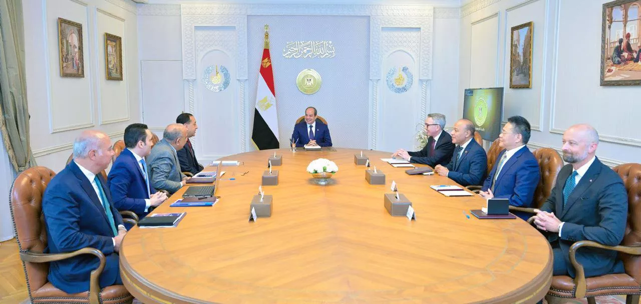 الرئيس السيسي يجتمع مع رئيسي شركتي سكاتك وإنفجين
