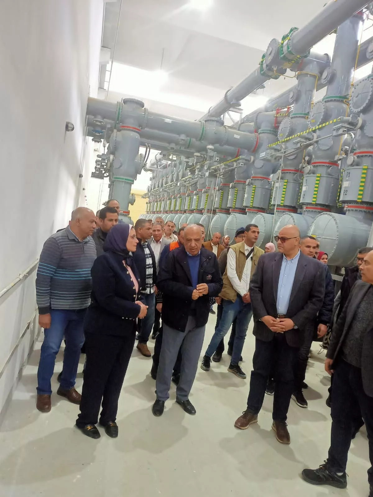 عصمت ومحافظ الإسكندرية يتفقدان محطة محولات برج العرب