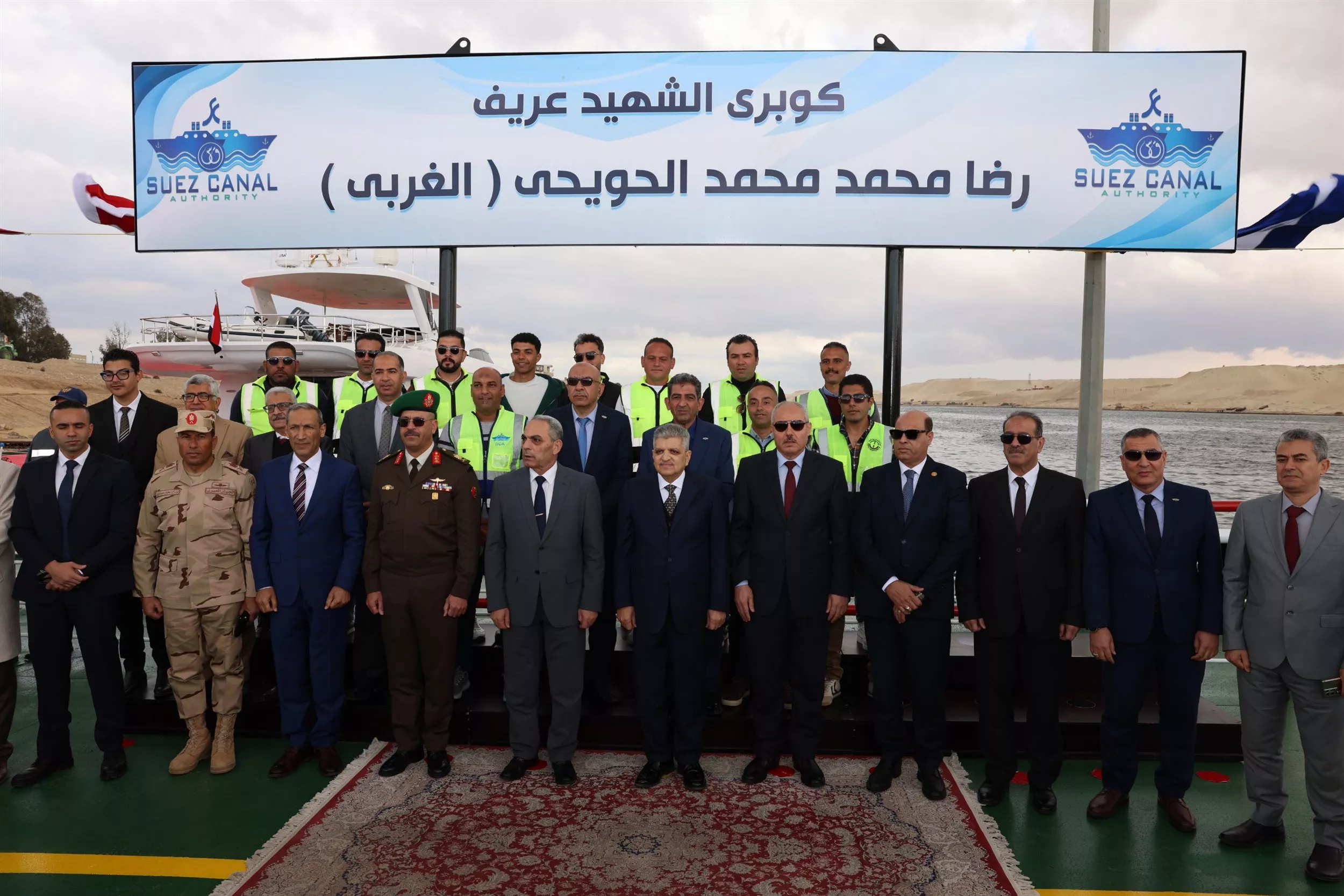 اكتمال المحور الرابع بمنطقة القطاع الأوسط للمجرى الملاحي للقناة بالإسماعيلية  