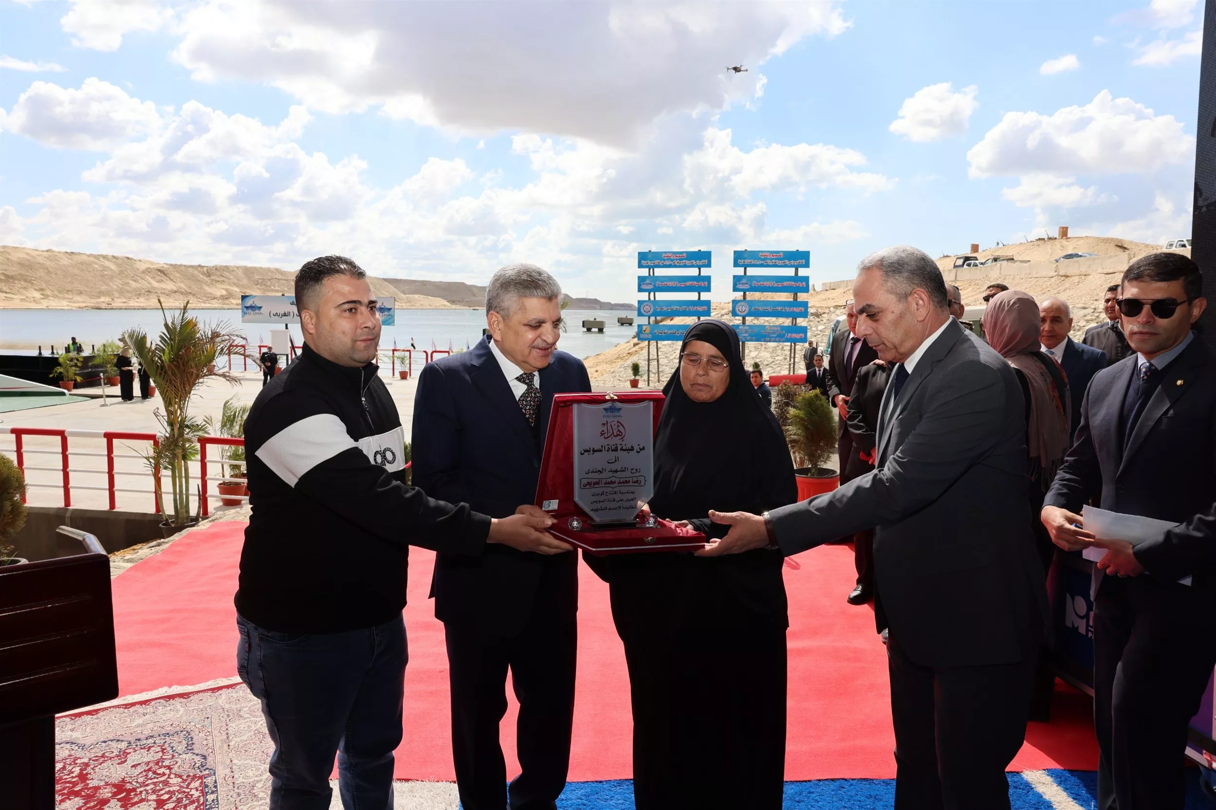 اكتمال المحور الرابع بمنطقة القطاع الأوسط للمجرى الملاحي للقناة بالإسماعيلية  