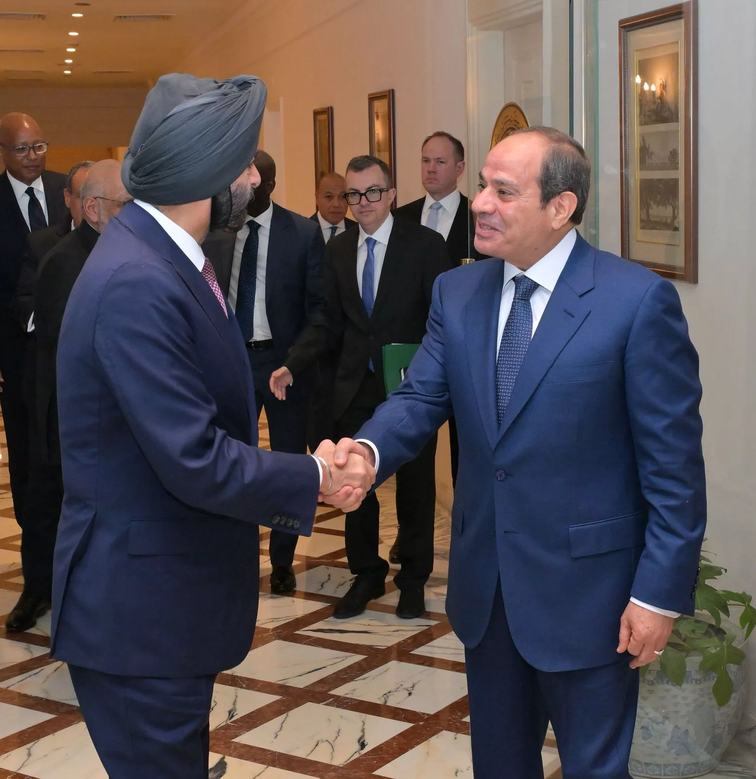 الرئيس السيسي يلتقي رئيس مجموعة البنك الدولي