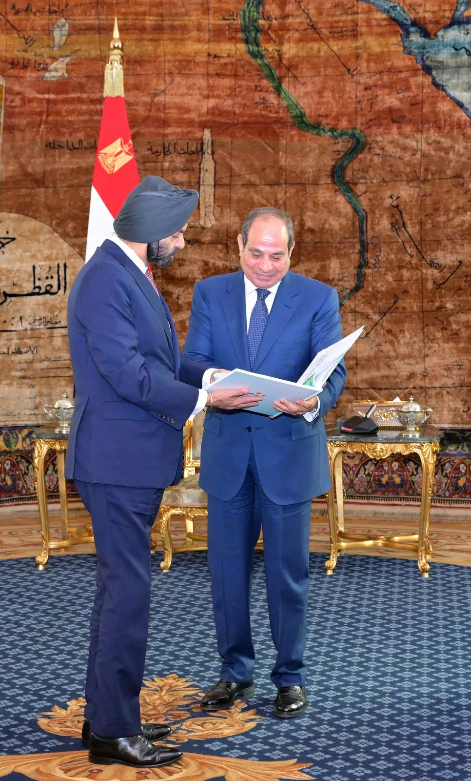 الرئيس السيسي يلتقي رئيس مجموعة البنك الدولي