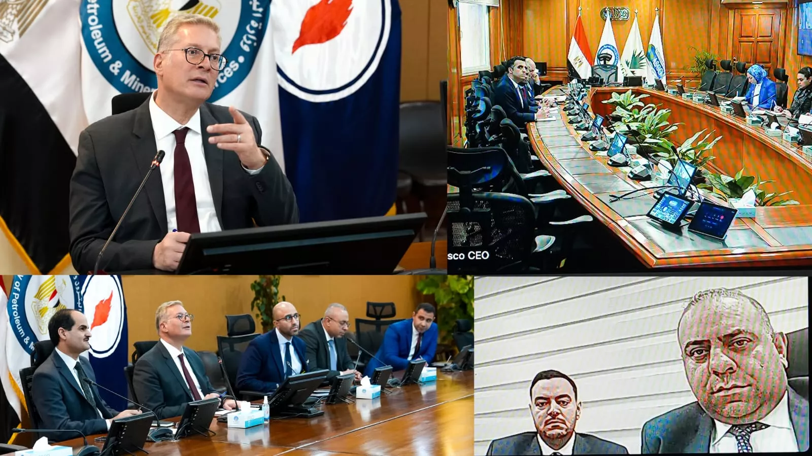 وزير البترول يجتمع مع مدير شركة شيفرون في قبرص