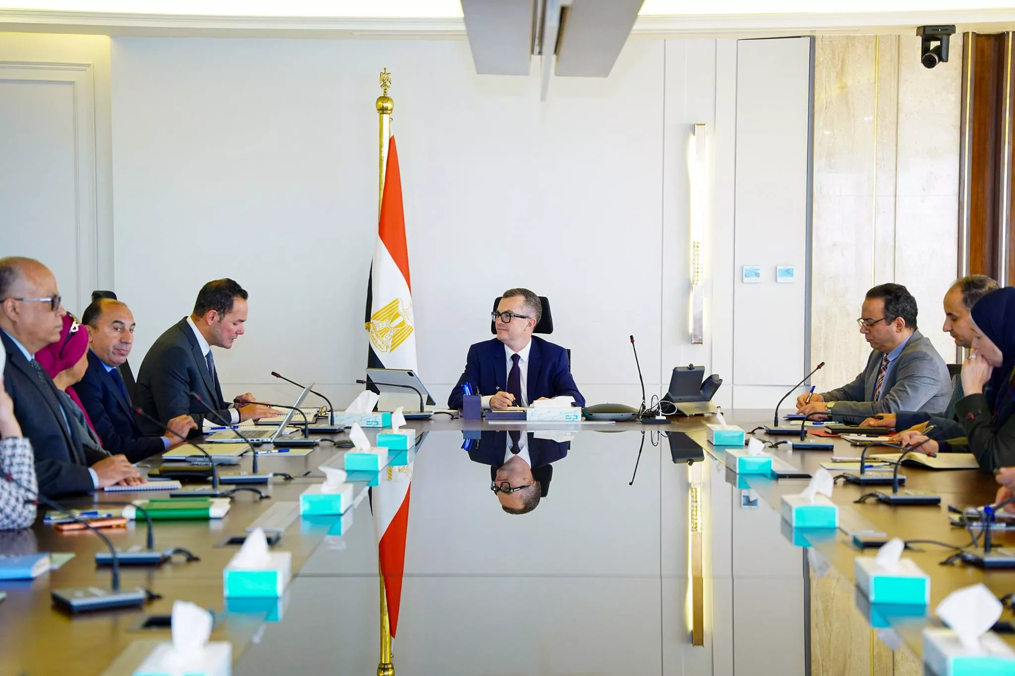 الدكتور أحمد رستم يجتمع مع الدكتور أسامة الجوهري