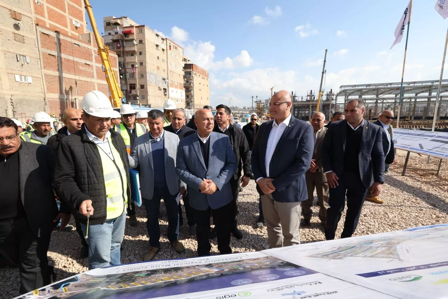 الوزير يتفقد مشروع المرحلة الأولى من مترو الإسكندرية