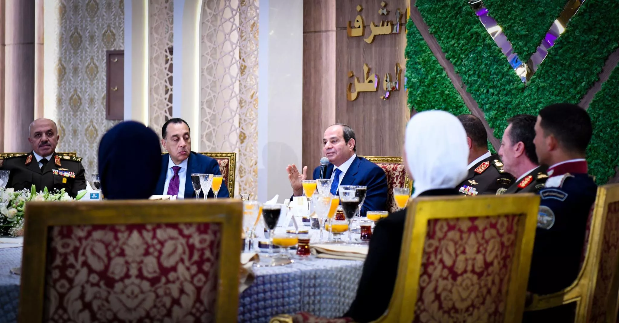 السيسي في حفل الإفطار الذي نظمته الأكاديمية العسكرية المصرية
