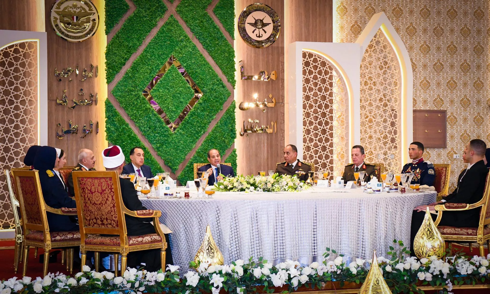 السيسي في حفل الإفطار الذي نظمته الأكاديمية العسكرية المصرية