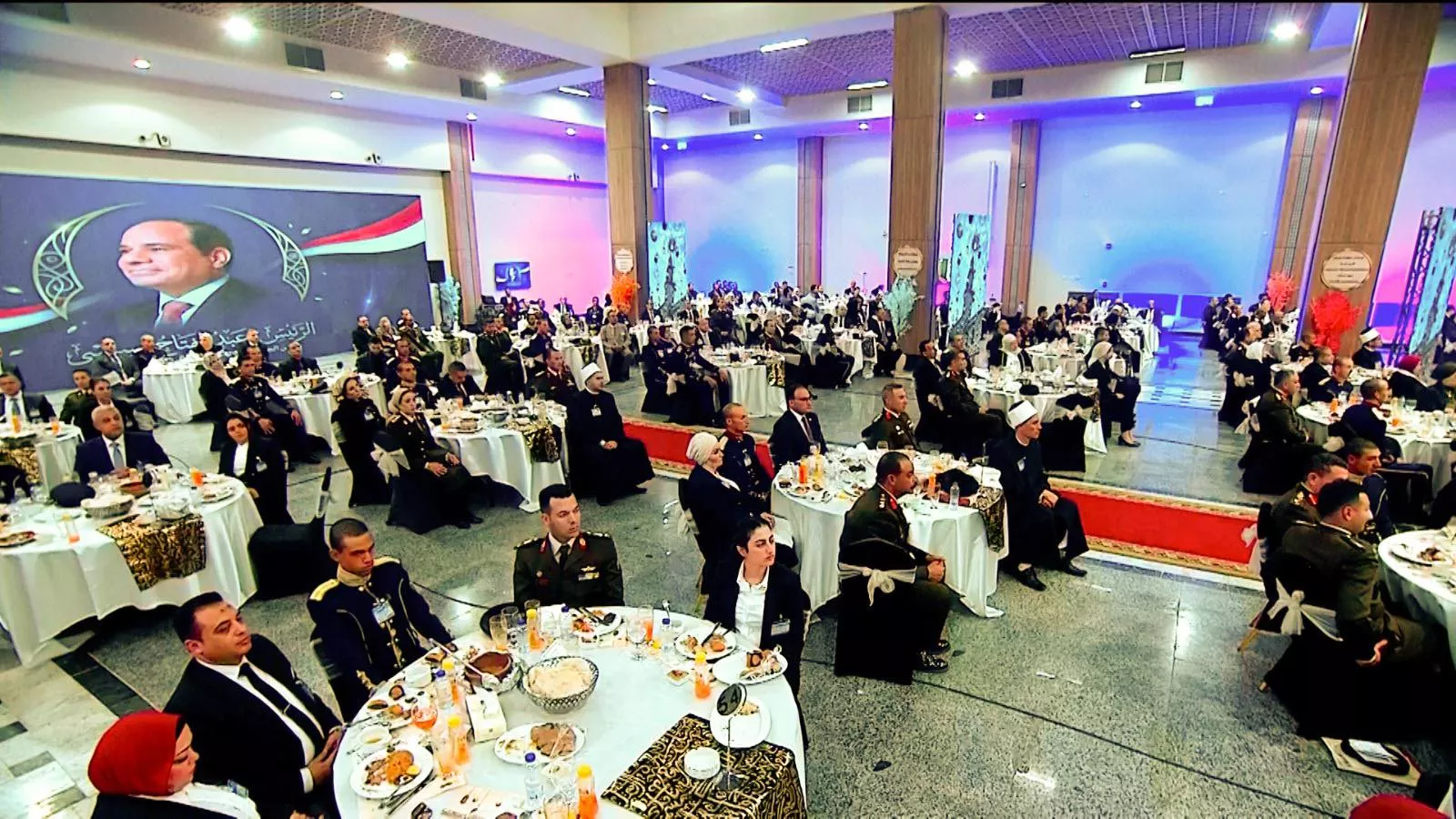 السيسي في حفل الإفطار الذي نظمته الأكاديمية العسكرية المصرية