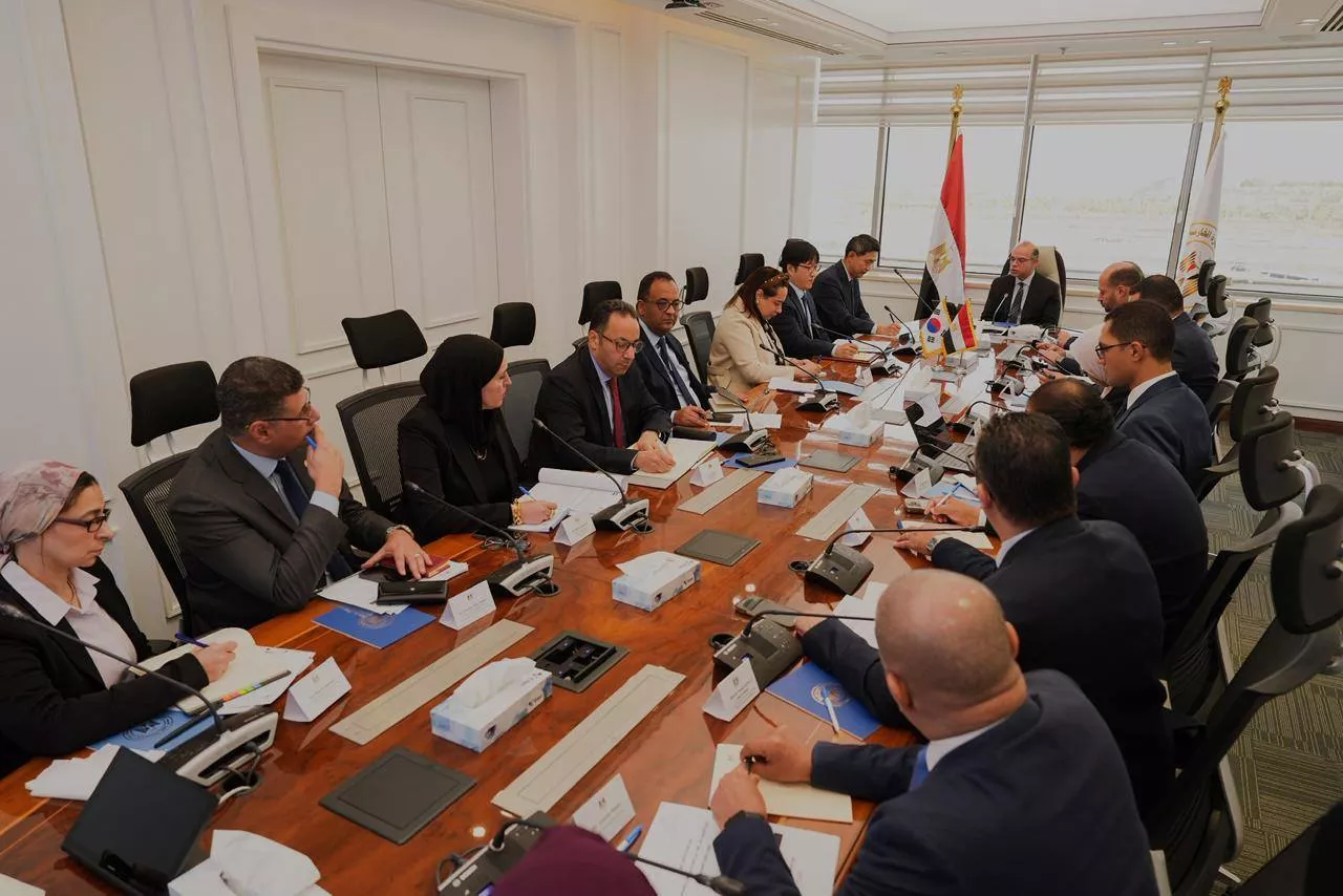 وزير الاستثمار يلتقي القائم بأعمال سفارة كوريا الجنوبية 