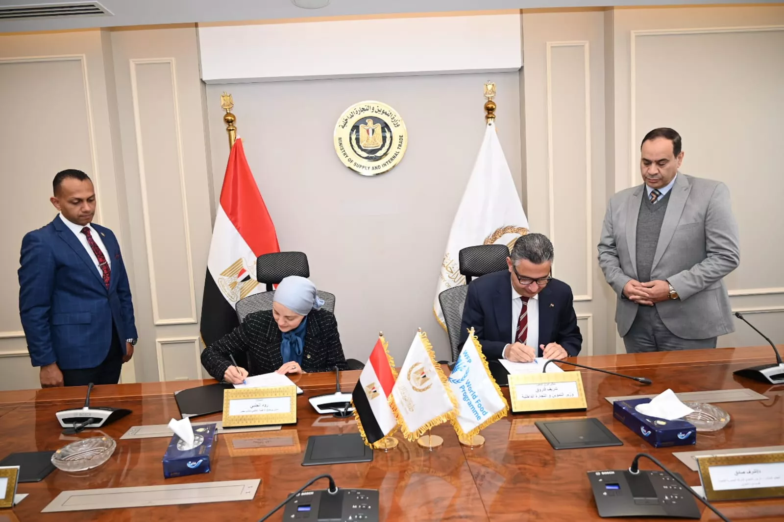 وزير التموين يوقع مذكرة تفاهم مع برنامج الأغذية العالمي