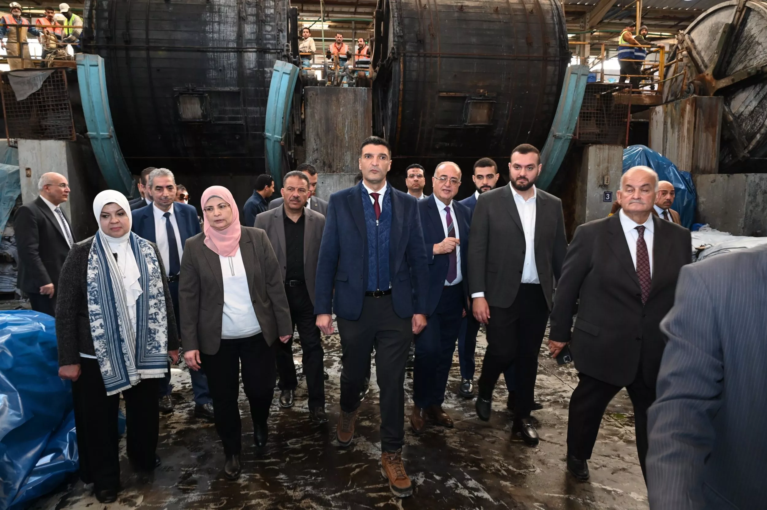 وزير الصناعة يزور مدينة الجلود بالروبيكي