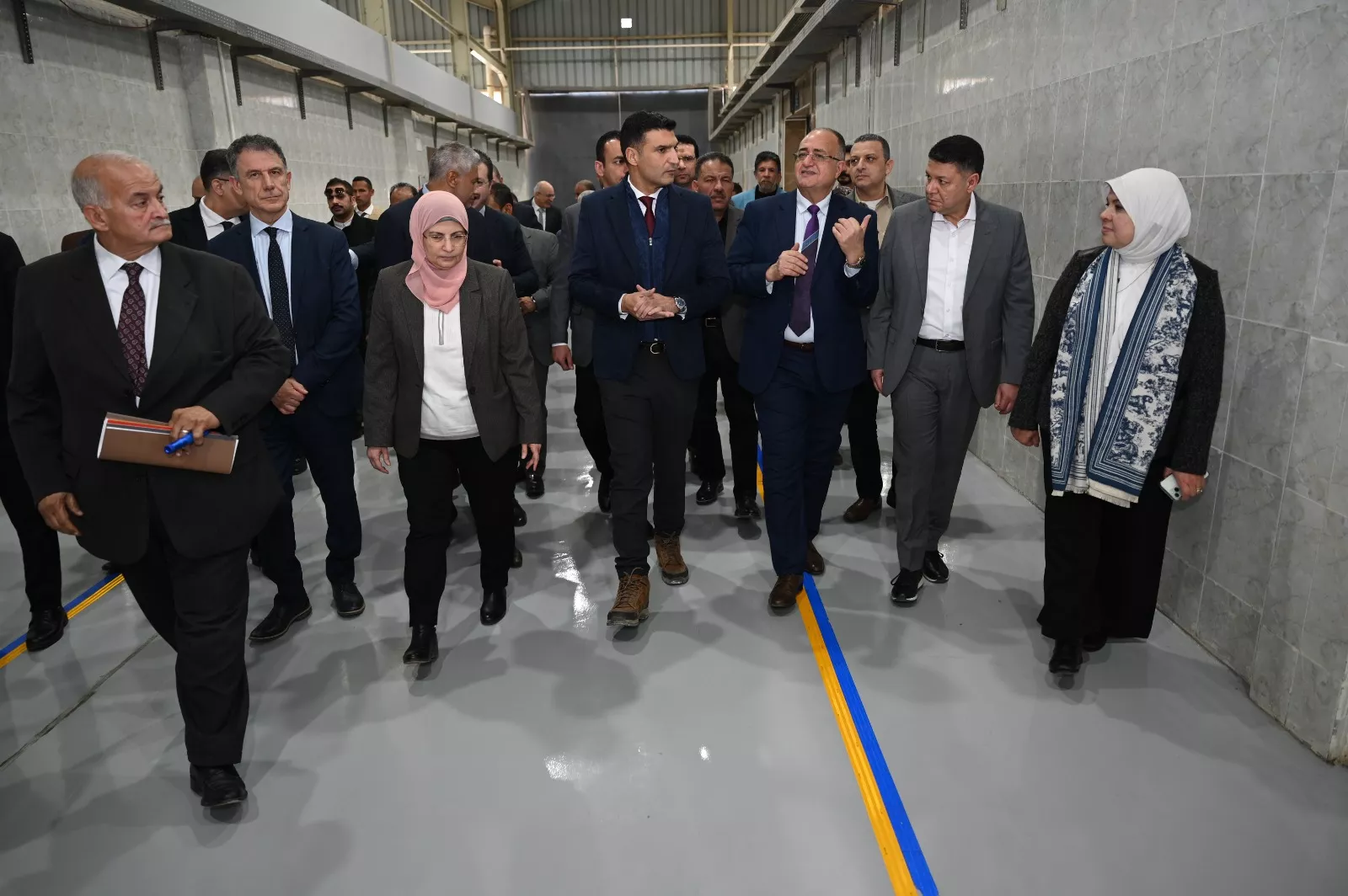 وزير الصناعة يزور مدينة الجلود بالروبيكي