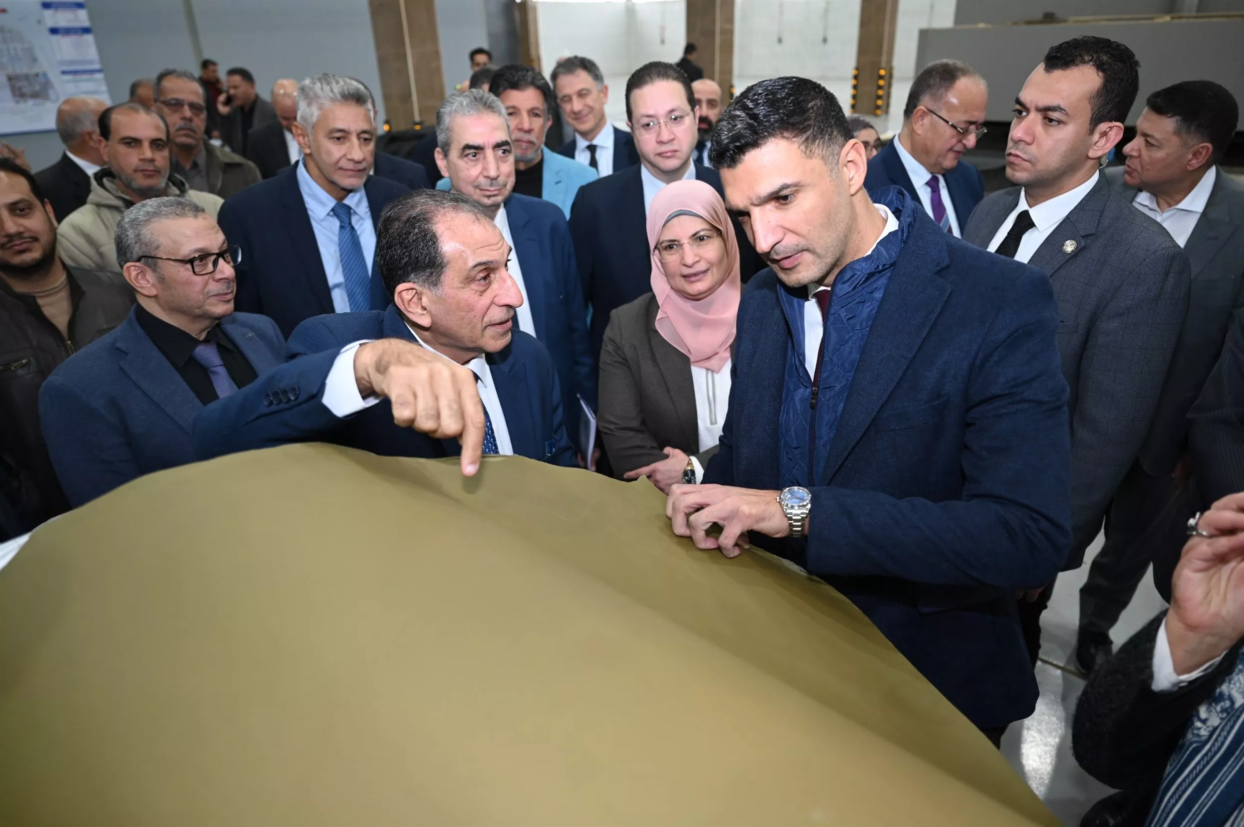 وزير الصناعة يزور مدينة الجلود بالروبيكي