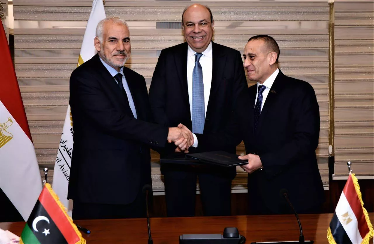 توقيع مذكرة تفاهم بين سلطة الطيران المدني المصرية ومصلحة الطيران المدني الليبية