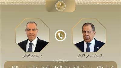 وزير «الخارجية» يبحث مع نظيره الروسي جهود خفض التصعيد في المنطقة