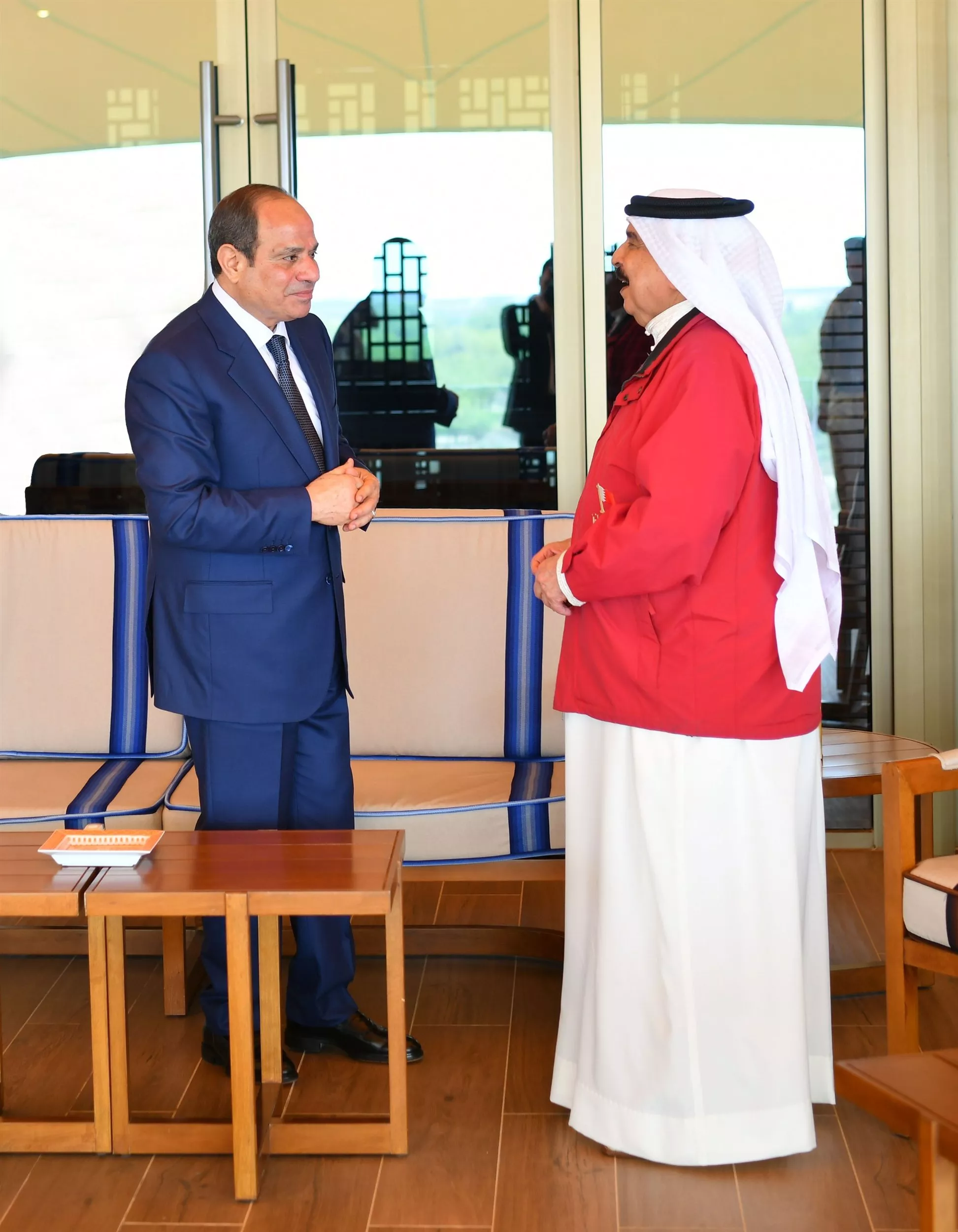 الرئيس السيسي يستقبل الملك حمد بن عيسى آل خليفة
