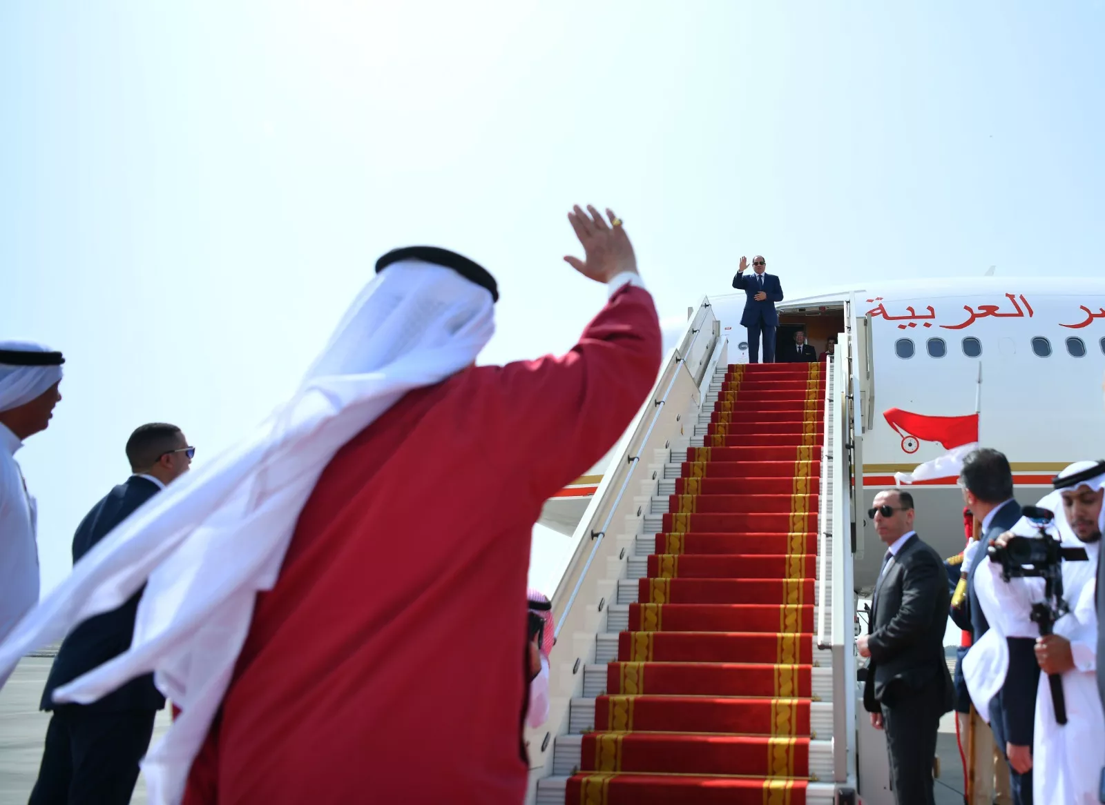 الرئيس السيسي يستقبل الملك حمد بن عيسى آل خليفة
